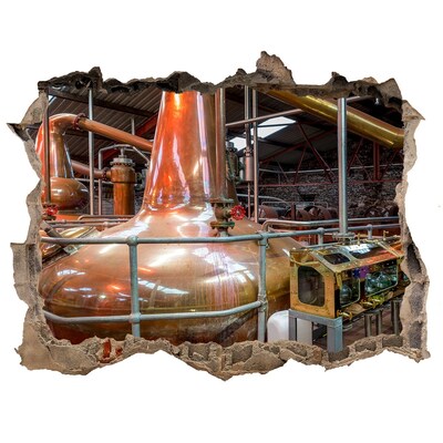Fototapeta díra na zeď 3D Interiér liehovaru na whisky
