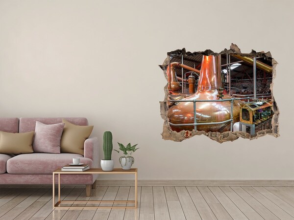 Fototapeta díra na zeď 3D Interiér liehovaru na whisky