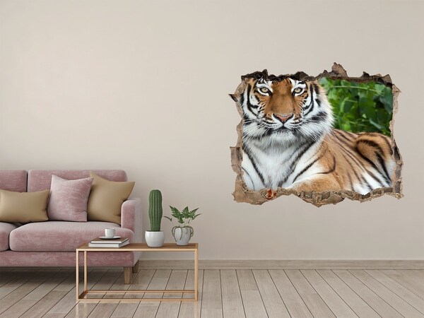 Díra 3D fototapeta nálepka Tiger ussurijský