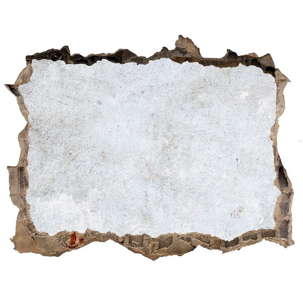 Fototapeta díra na zeď Poškodená stena s modrým pozadím