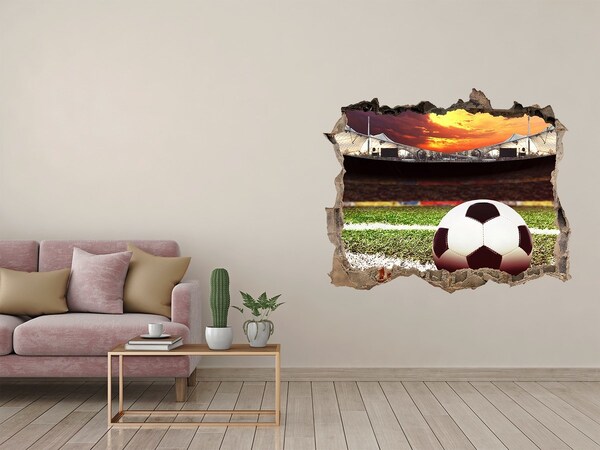 Fototapeta díra na zeď 3D Futbalový štadión pri západe slnka