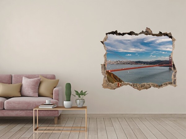 Fototapeta díra na zeď 3D Bridge v san franciscu