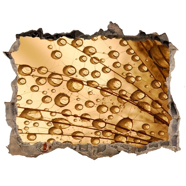 Samolepící nálepka Zlatá kvapka na betónovom pozadí