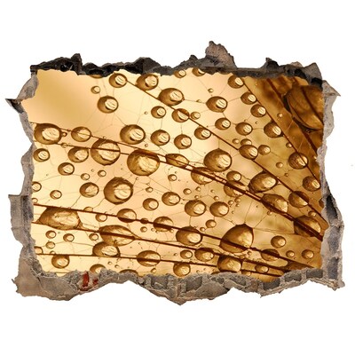 Samolepící nálepka Zlatá kvapka na betónovom pozadí