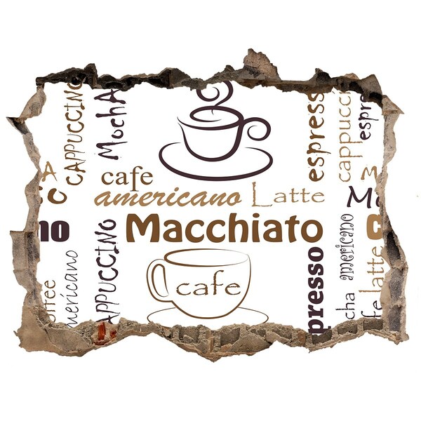 Fototapeta díra na zeď Kávový kútik