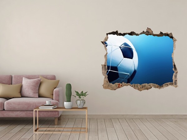 Fototapeta díra na zeď 3D Futbal v akcii