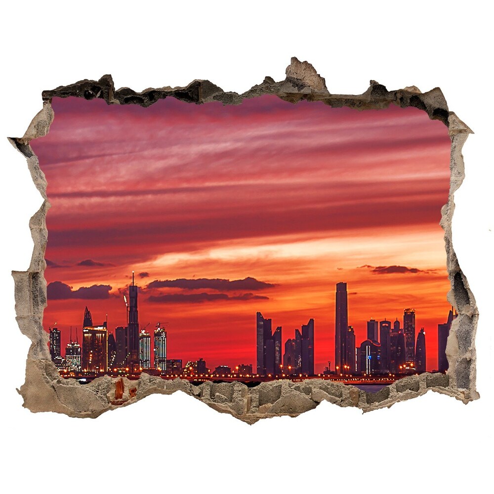 Fototapeta díra na zeď 3D Sunset dubaj