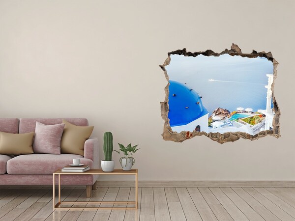 Fototapeta díra na zeď 3D Santorini, grécko