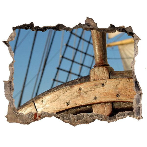 Foto fotografie díra na zeď Loď na mori