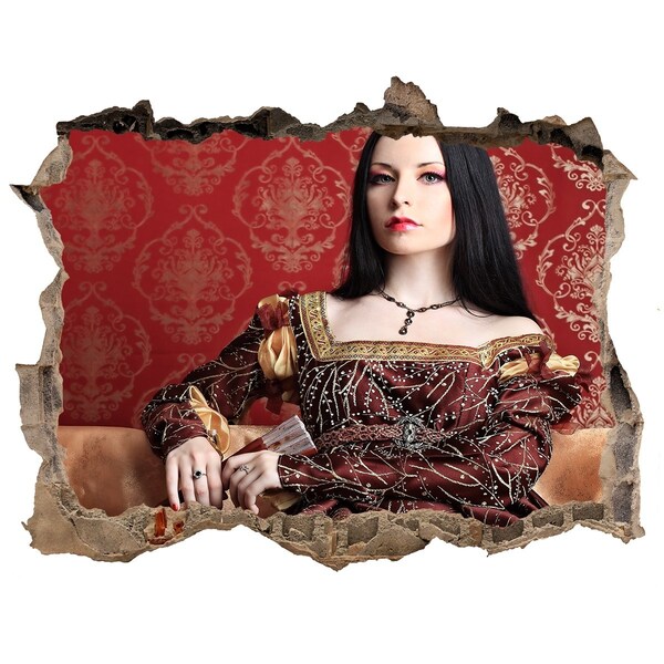 Fototapeta díra na zeď Princezná v ruinách