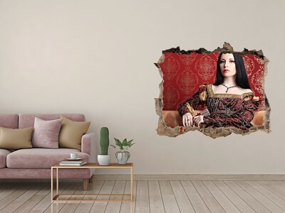 Fototapeta díra na zeď Princezná v ruinách