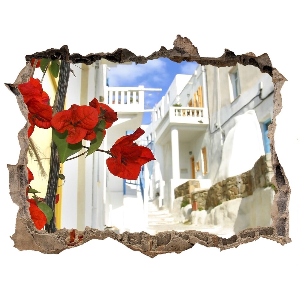 Fototapeta díra na zeď 3D Mykonos grécko