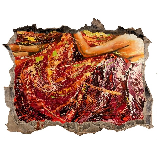 Díra 3D fototapeta nálepka Ponorený svet farieb