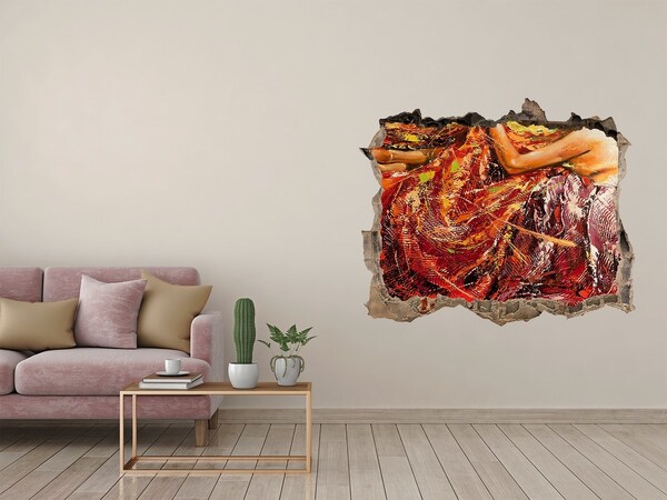 Díra 3D fototapeta nálepka Ponorený svet farieb