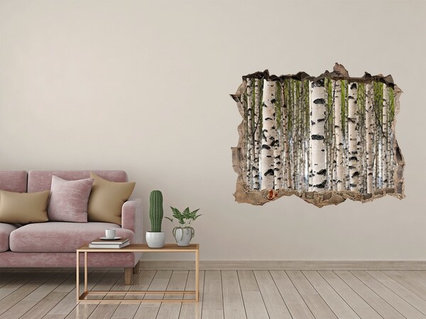 Samolepící nálepka na zeď Brezový les za múrom