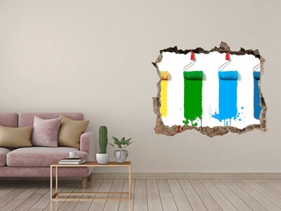 Díra 3D fototapeta nálepka Maľovanie v novom štýle