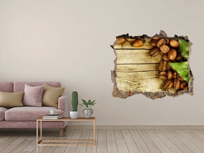 Nálepka 3D díra Káva v betónovej diere