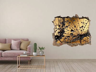 Samolepící nálepka na zeď Kvapky na listoch