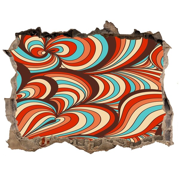 Fotoobraz díra na stěnu Farebný vír vzorov