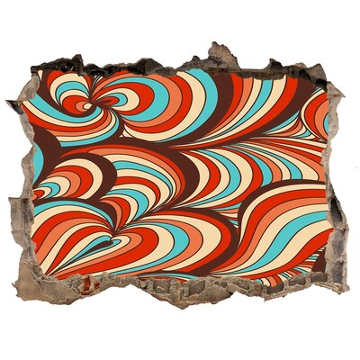 Fotoobraz díra na stěnu Farebný vír vzorov