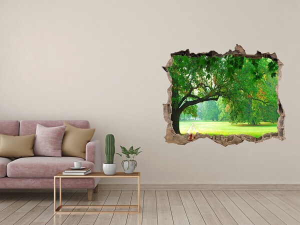 Samolepící nálepka fototapeta Zelený park na slnku