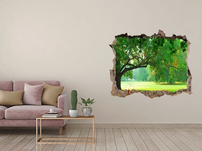 Samolepící nálepka fototapeta Zelený park na slnku