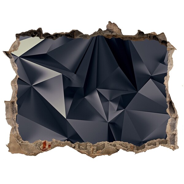 Fotoobraz díra na stěnu Čierna, geometrická hĺbka