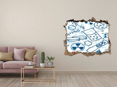 Fotoobraz díra na stěnu nálepka Vedecké laboratórium