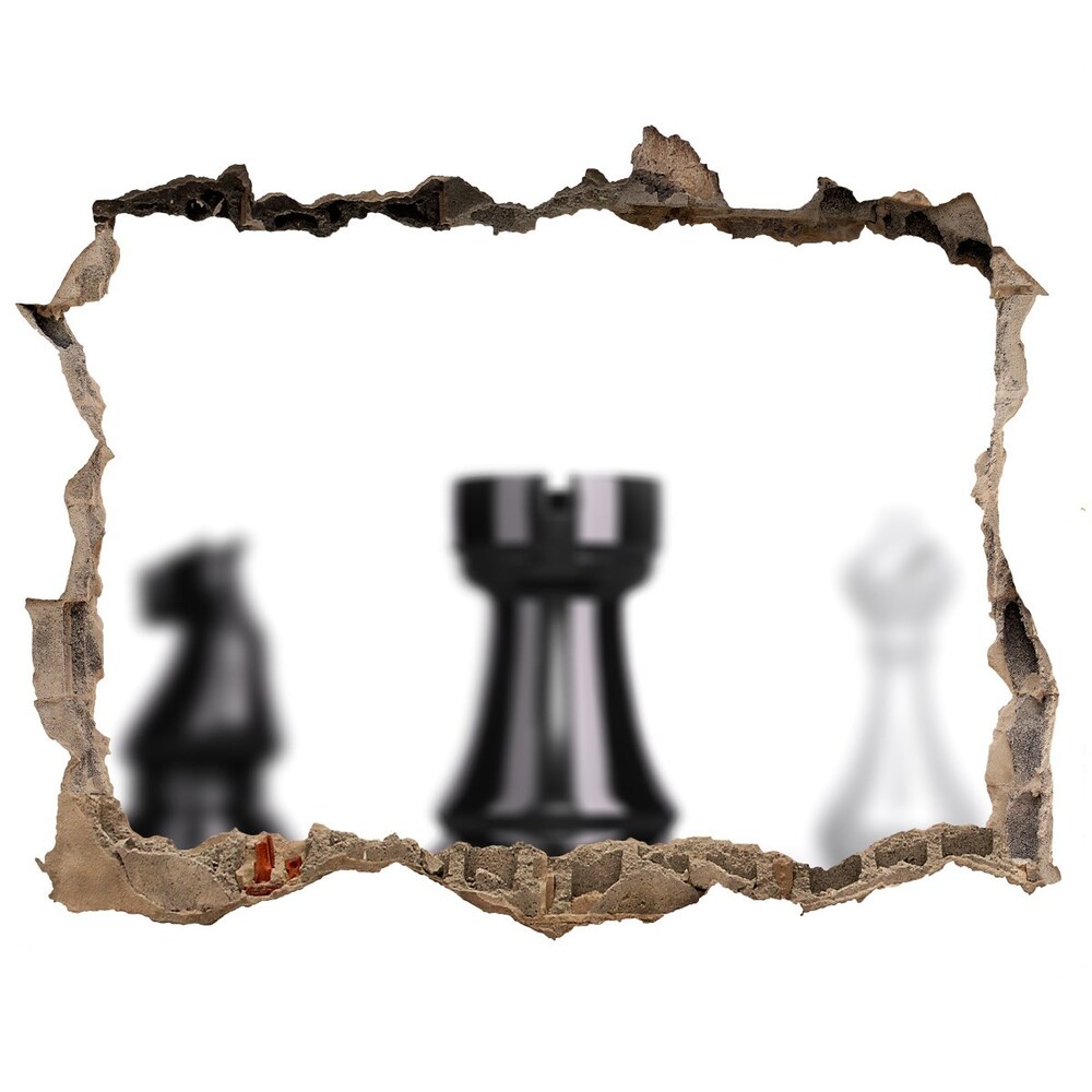 Samolepící díra na stěnu Šachová figúrka