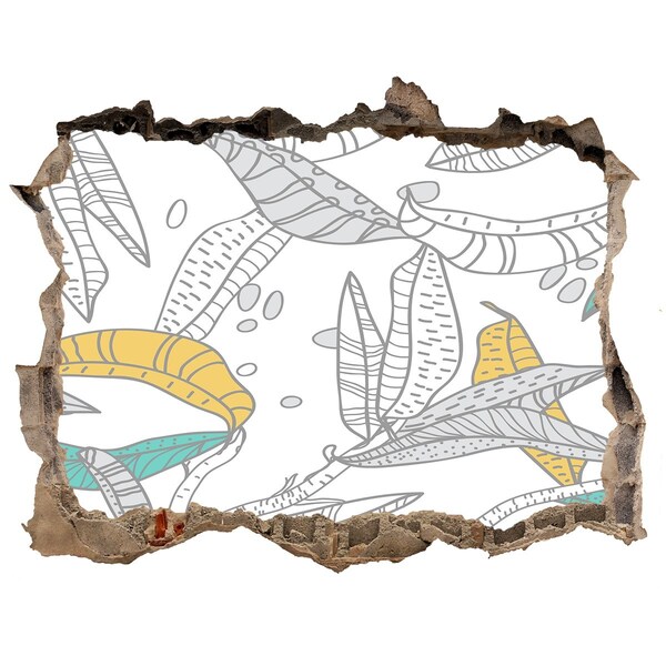 Fotoobraz díra na stěnu Tropická oáza uprostred betónu