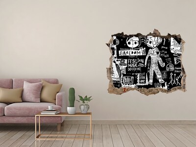 Foto fotografie díra na zeď Umelecké vyjadrenie slobody