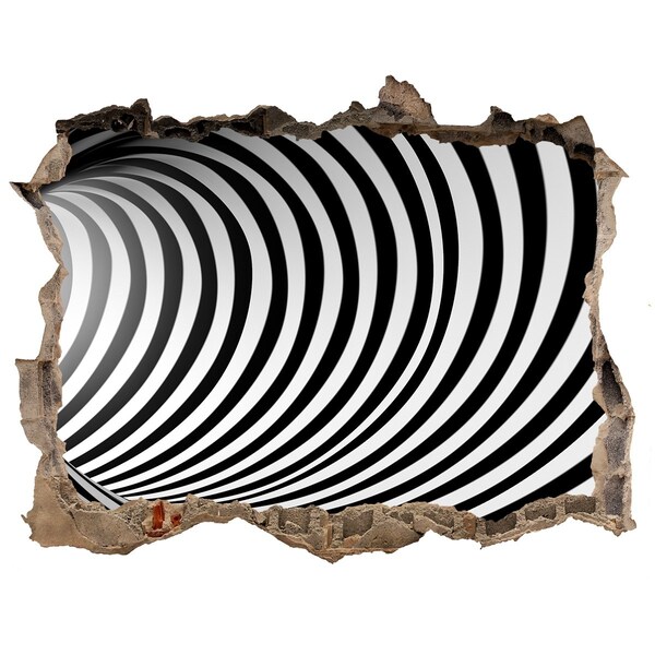 Díra 3D fototapeta nálepka Ilúzia točiacej sa tunela