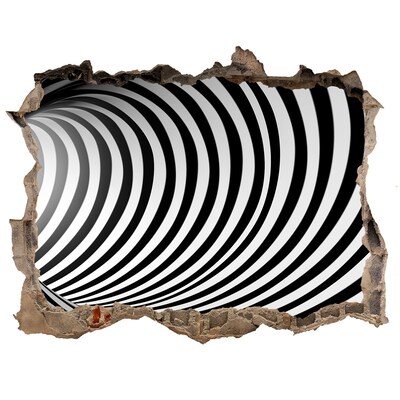 Díra 3D fototapeta nálepka Ilúzia točiacej sa tunela
