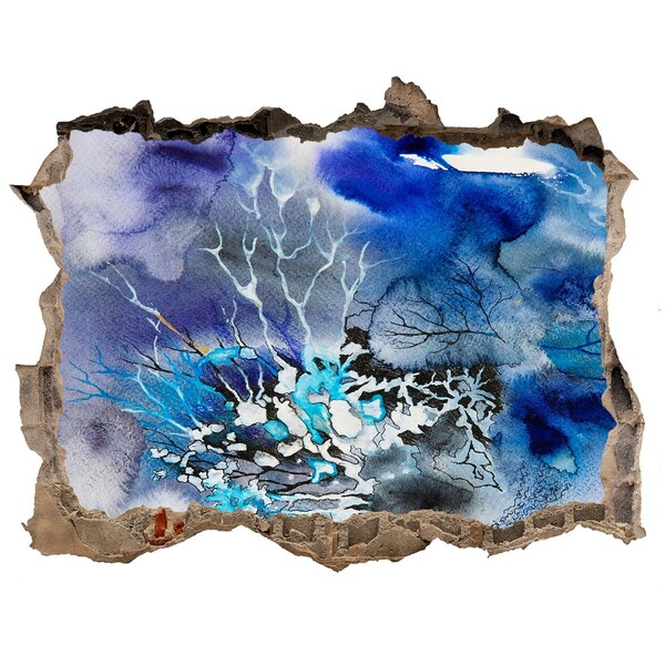 Díra 3D fototapeta nálepka Podvodný svet v diere