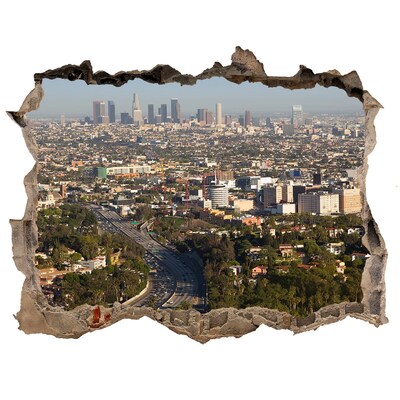 Fototapeta díra na zeď 3D Pohľad na Los Angeles