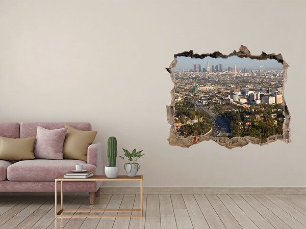 Fototapeta díra na zeď 3D Pohľad na Los Angeles