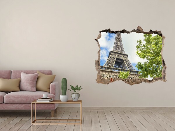 Fototapeta díra na zeď 3D Eiffelova veža v paríži