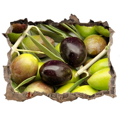 Nálepka 3D díra Olivy v betóne