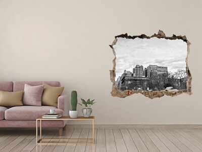 Foto fotografie díra na zeď Newyorské taxíky v mestskej krajine