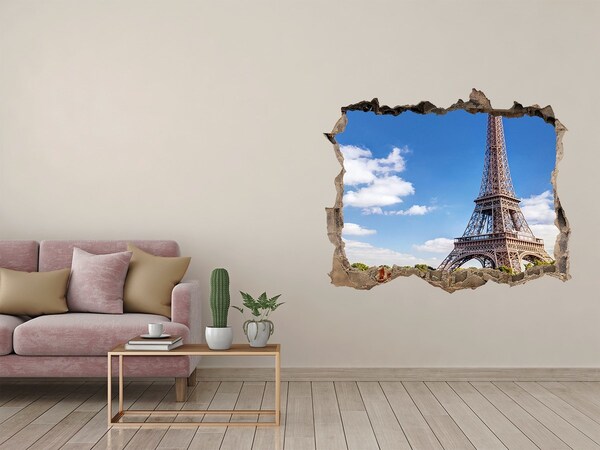 Fototapeta díra na zeď 3D Eiffelova veža v paríži