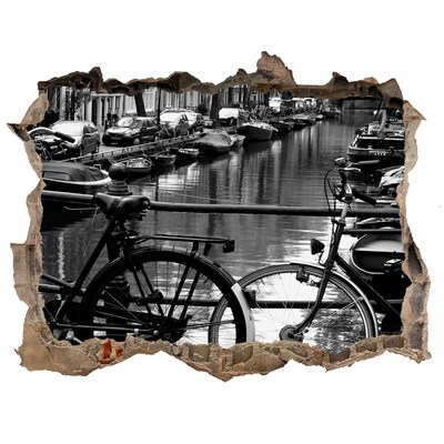 Nálepka fototapeta 3D výhled Amsterdam kolesá