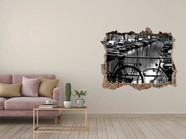 Nálepka fototapeta 3D výhled Amsterdam kolesá