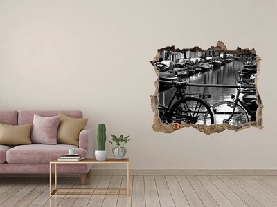Nálepka fototapeta 3D výhled Amsterdam kolesá