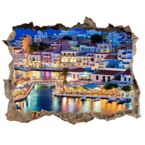 Fototapeta díra na zeď 3D Malebné prímorské mestečko