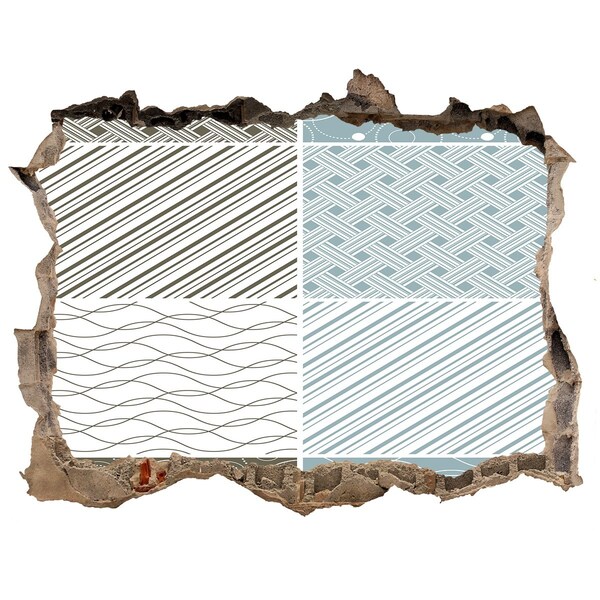 Díra 3D fototapeta nálepka Vzory na stene