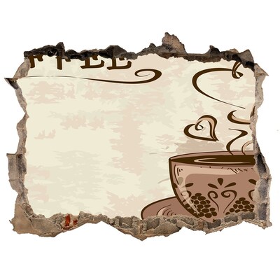 Fototapeta díra na zeď Očarujúca šálka horúcej kávy