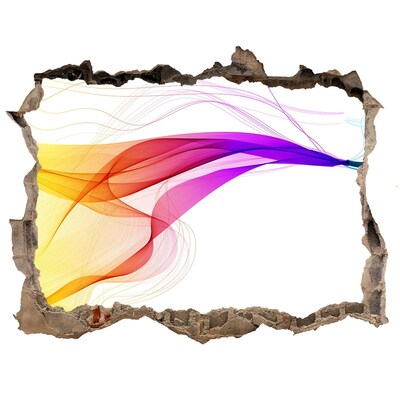 Díra 3D fototapeta Farebný výbuch energie