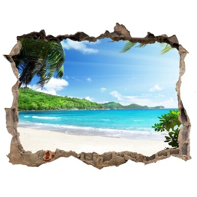 Nálepka fototapeta 3D na zeď Seychelles beach