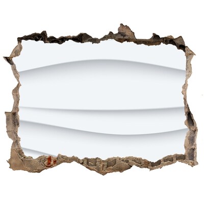 Díra 3D fototapeta nálepka Rozbitá stena s výhľadom na vlny