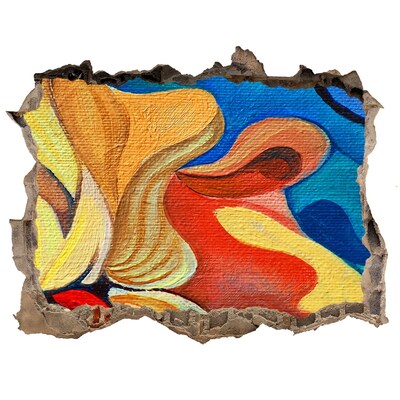 Díra 3D fototapeta nálepka Kvetinový záblesk farieb